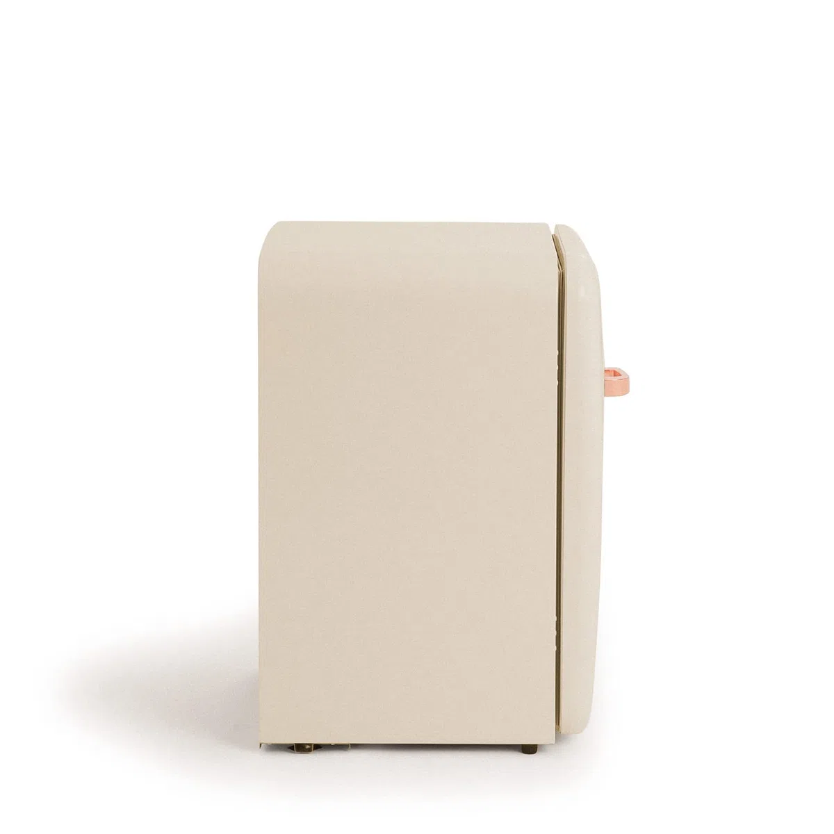 CREATE / RETRO FRIDGE 83.5 ROSE GOLD/Frigorifero bianco sporco maniglia oro rosato/Minibar, congelatore, 83.5 cm