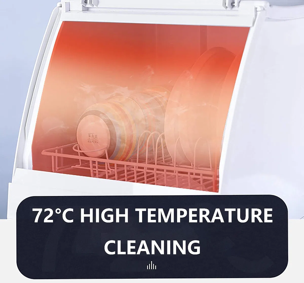 Lavastoviglie da tavolo compatta con pannello touch - 5 programmi, 1 cestello, funzionalità automatica intelligente, consumo 1200w per una pulizia efficiente della casa