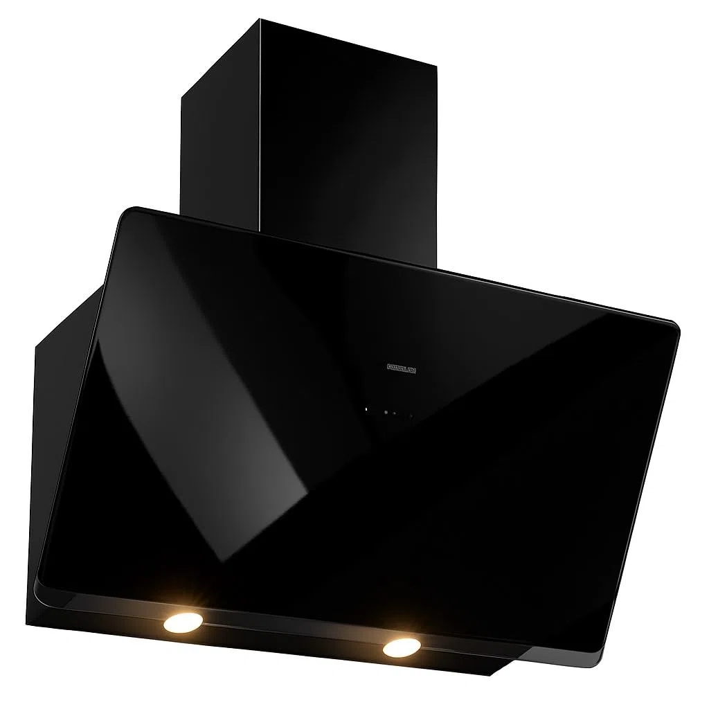 Cappa a parete Nera Silverline 3457.9.733.02, Soho Nero 90 cm, Capacità 648 m3, 3 velocità, controllo touch, rumorosità max 63 db(A), illuminazione a LED 2x3W