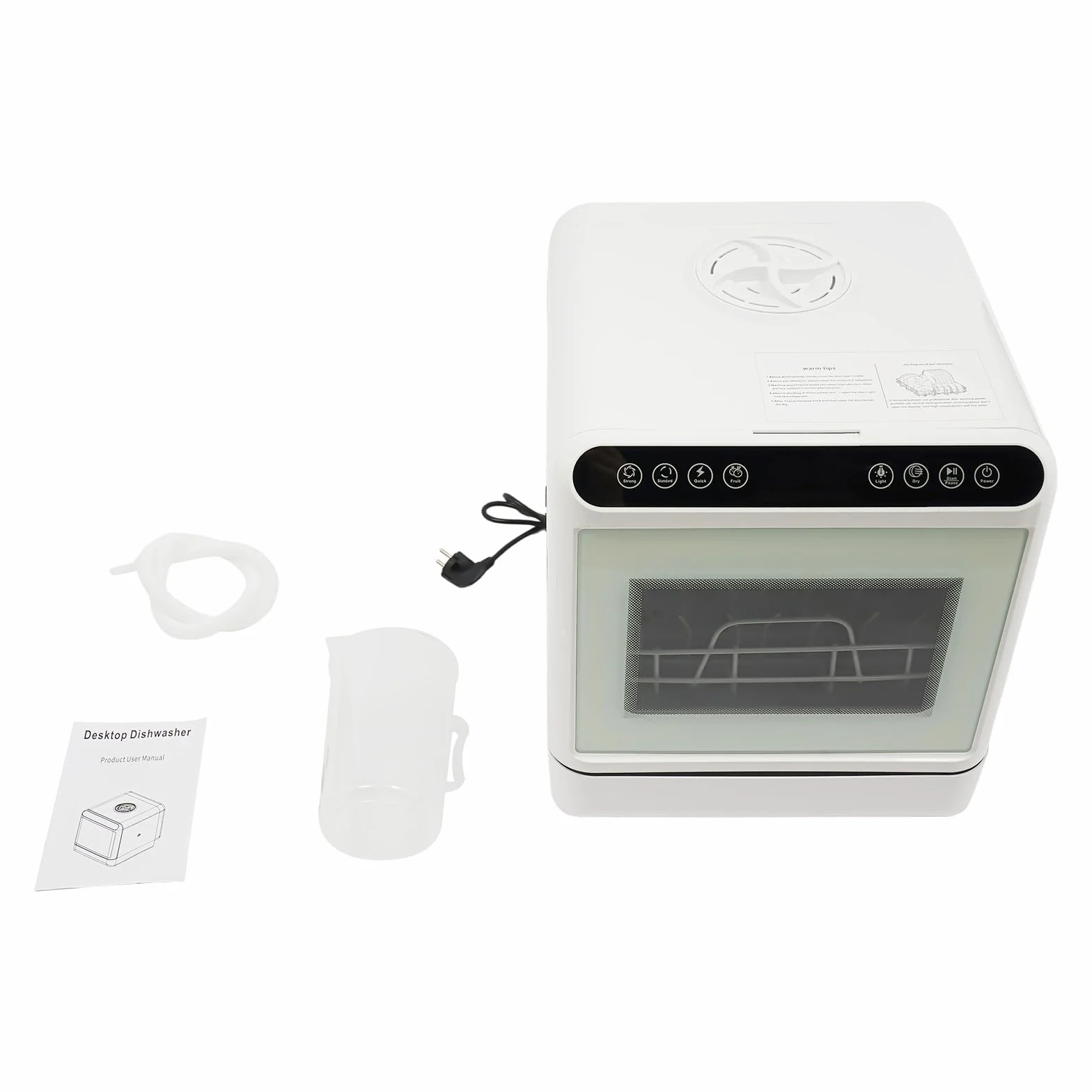 Mini lavastoviglie piccola 6 litri serbatoio acqua quattro modalità di lavaggio mini lavastoviglie portatile compatta circolazione dell'aria calda asciugatura