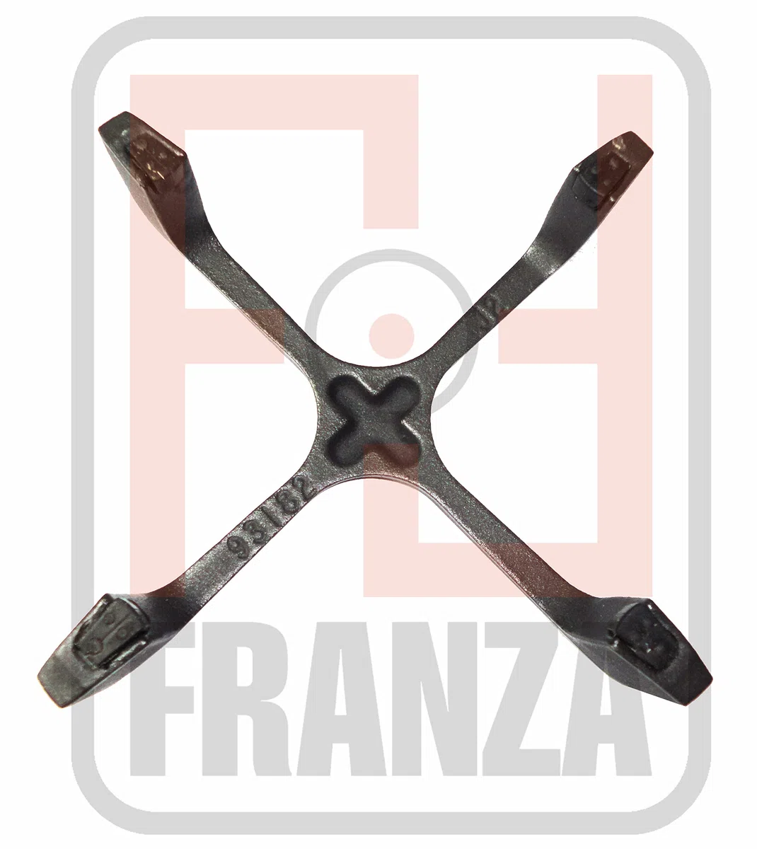Franza Griglia in ghisa ORIGINALE per Whirlpool Ignis 1 fuoco 150 x 150 mm. 480121104225 C00317043 G2516 - Prodotto originale