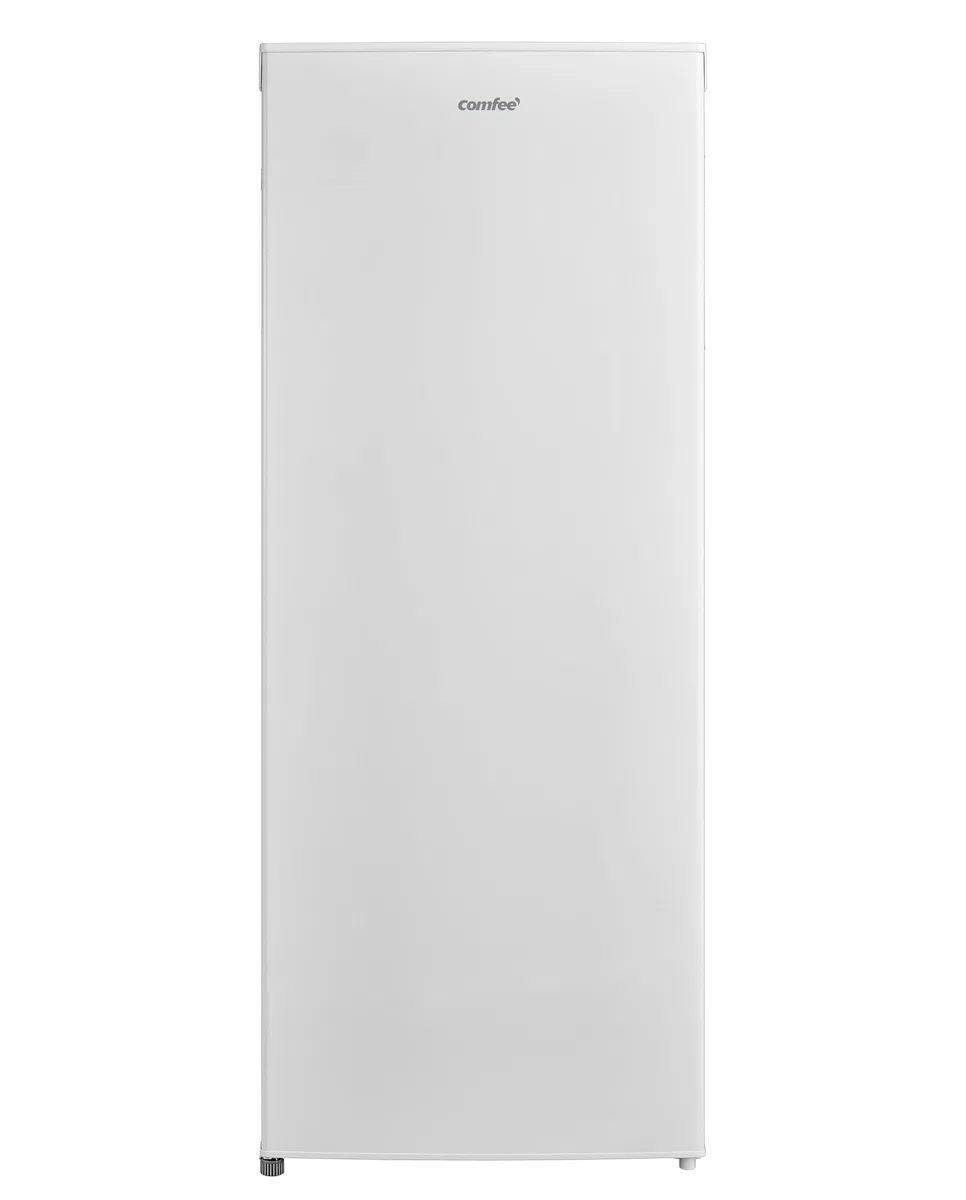 COMFEE' RCD235WH2EU(E) 230L Freestanding Frigorifero, 55x142 cm, Mensola in Vetro Rimovibile, Porta con Cerniera Reversibile, Piedini Regolabili, Bianco