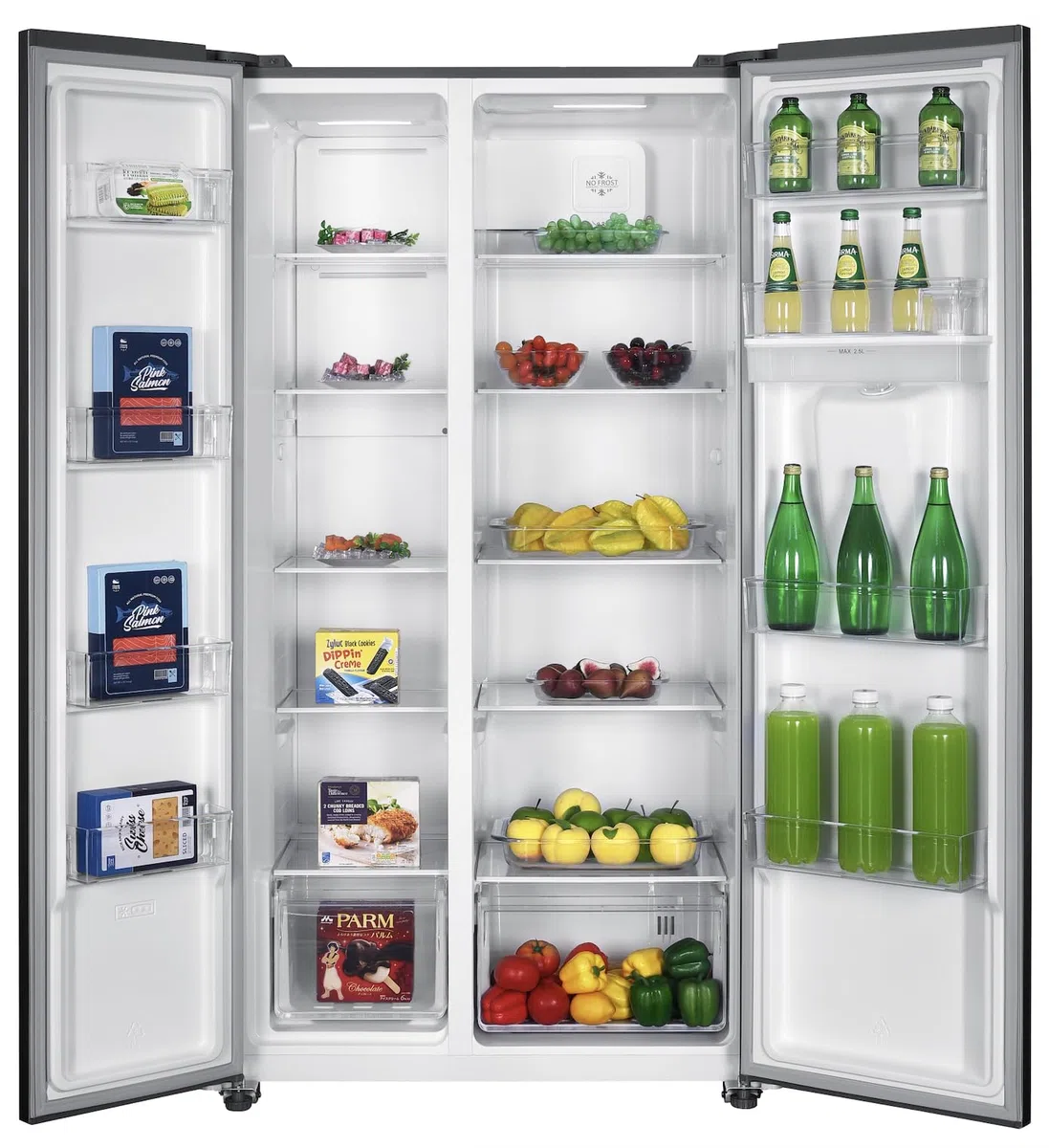 GEDTECH GSBS510IXT 510L (324L + 181L) - Frigorifero multiporta in acciaio inox