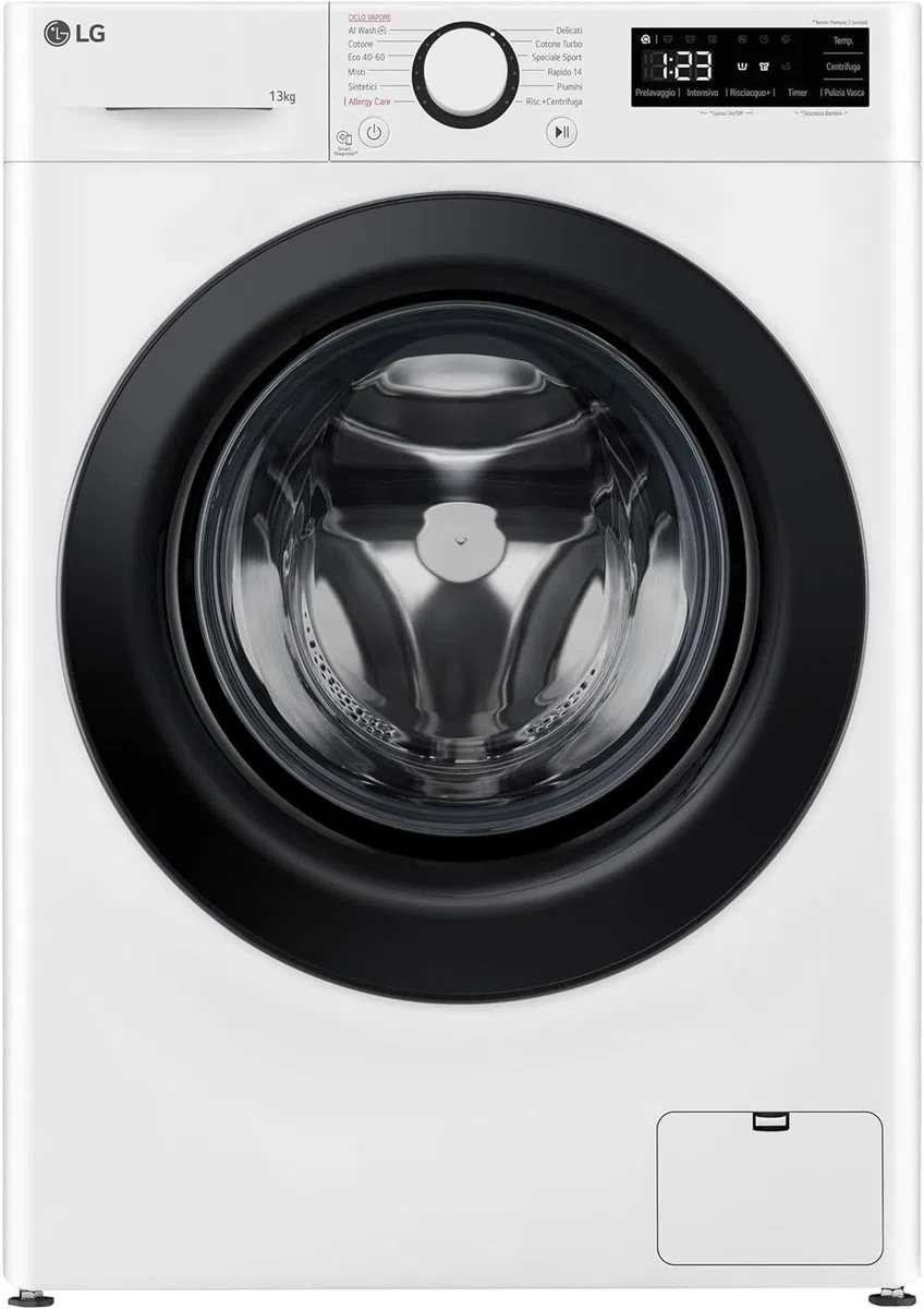 LG F4R3013NSWB Lavatrice a Carica Frontale 13kg 1400 giri AIWash Classe A-20% Motore Direct Drive