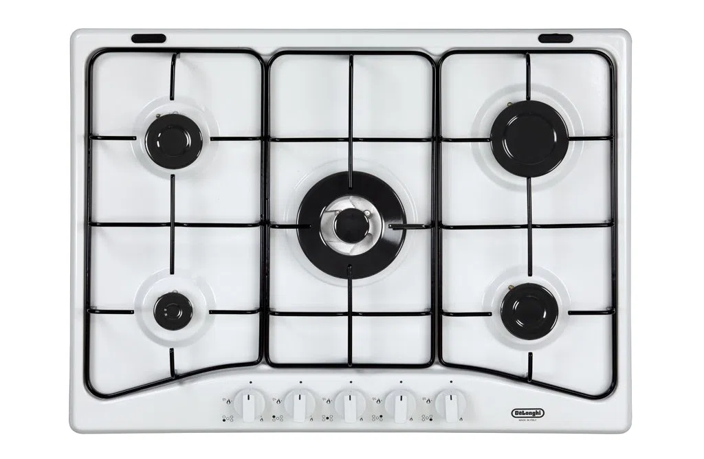 DeLonghi YBF 57 ASV Incasso Gas Bianco piano cottura