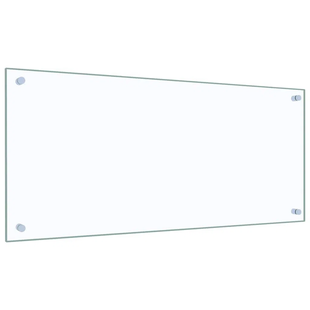 Solivagant Paraschizzi per Cucina Trasparente 90x40 cm in Vetro Temperato,Trasparente,6.13kg