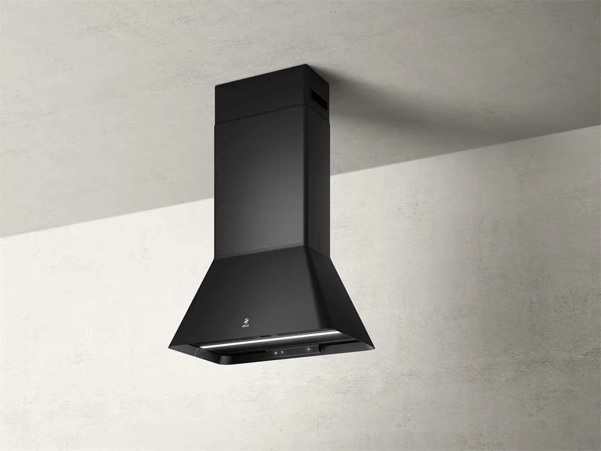 ELICA IKONA BL MAT/A/60 CAPPA A ISOLA NERA 60 CM ILL. LED PRF0164784