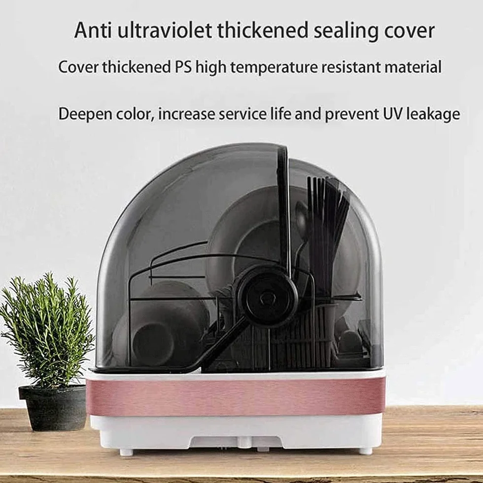 Lavastoviglie Portatile, Lavastoviglie da Tavolo, Mini, Doppio Ingresso Acqua, 6 Modalità di Lavaggio, Bianco, Acciaio Inossidabile, Installazione Libera, 42L, 5.95 kg