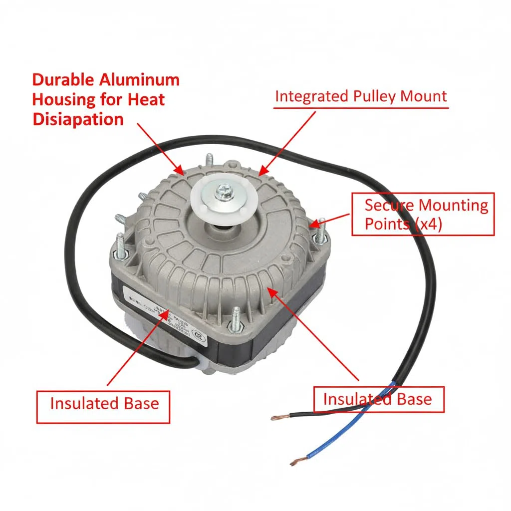 YZF10-20 Motore di Dissipazione del Calore del Motore del Condensatore ad Alta Velocità del Motore della Ventola di Raffreddamento Adatto per L'Industria del Frigorifero 33W 220V 0,25A