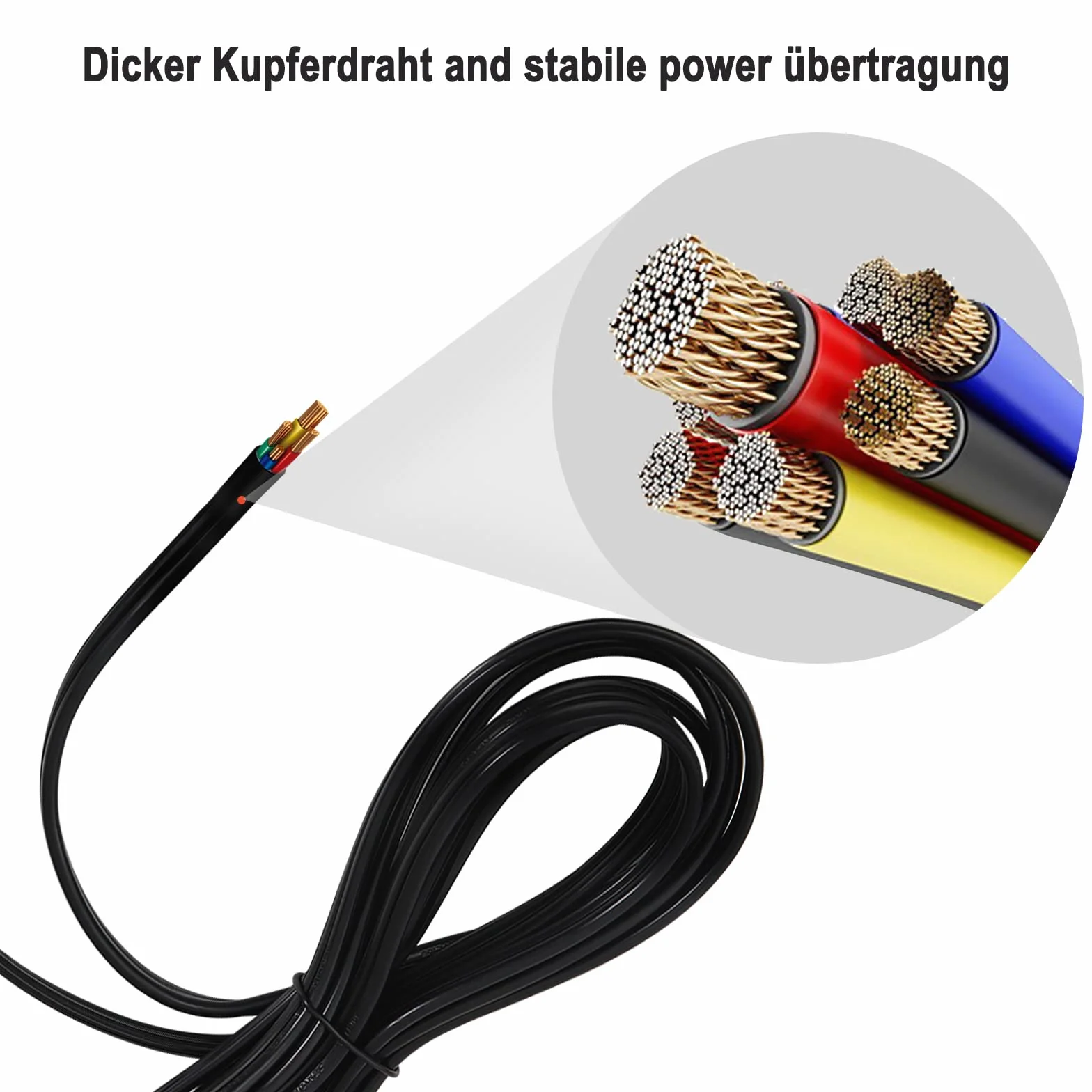 WOLTU Adattatore di Alimentazione AC per Mini Frigo, Cavo di Corrente 1,5m, Convertitore di Tensione 0,6m, da 100-240V a 14,5V, Portabile, per Uso Domestico