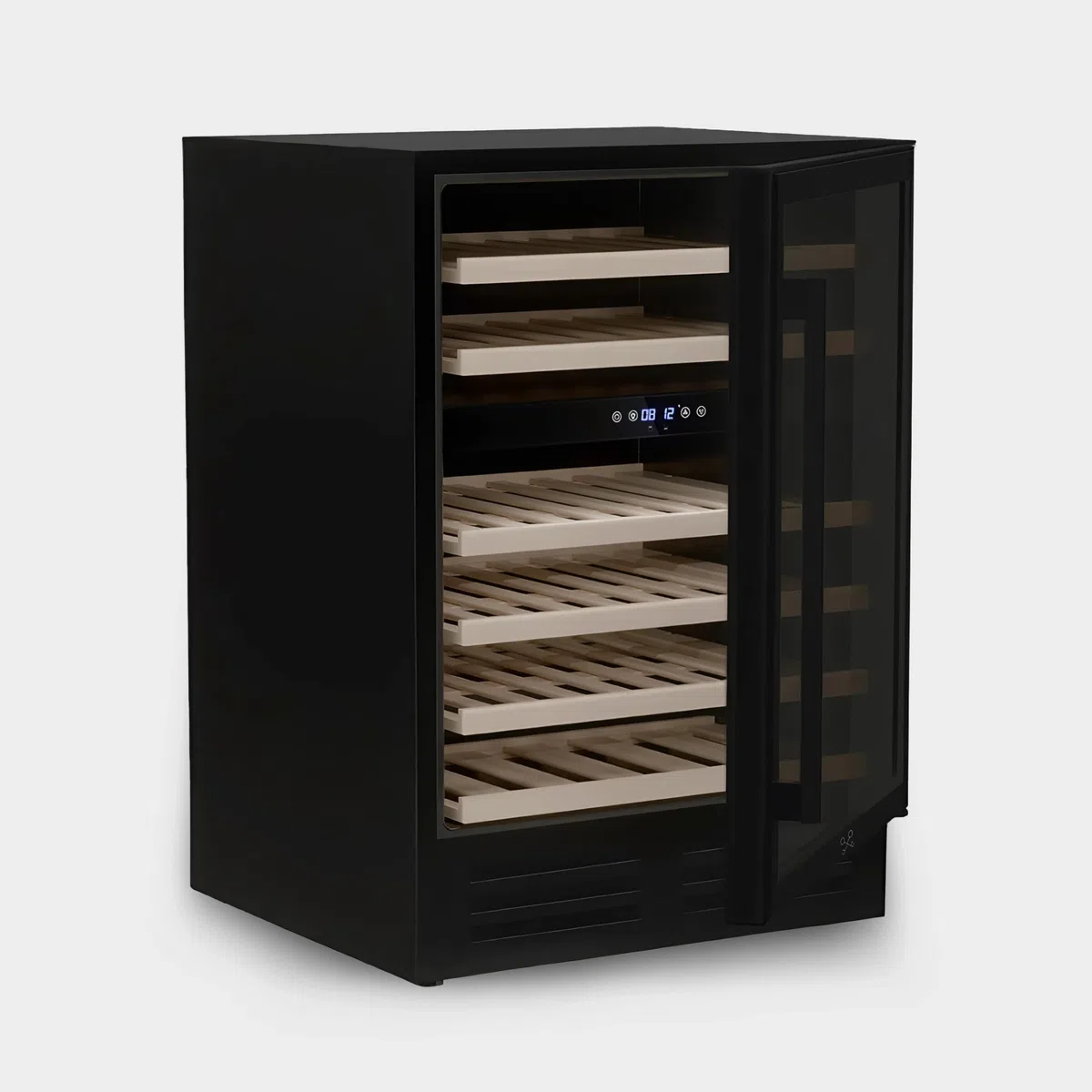 LES PETITS CHAMPS Cantinetta Vino Dual Zone CAVCEDB46 Nero 46 Bottiglie