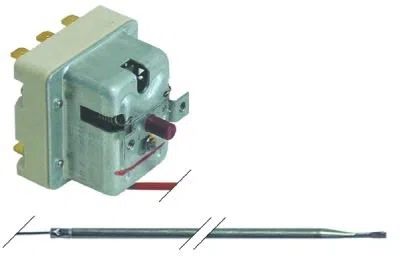 Ego Termostato di sicurezza 55.32562.808 adatto per MBM di Italia, Baron, Gico, ERRE 2 temperatura massima 350 °C 3 sonda di Palo Ø 3 mm