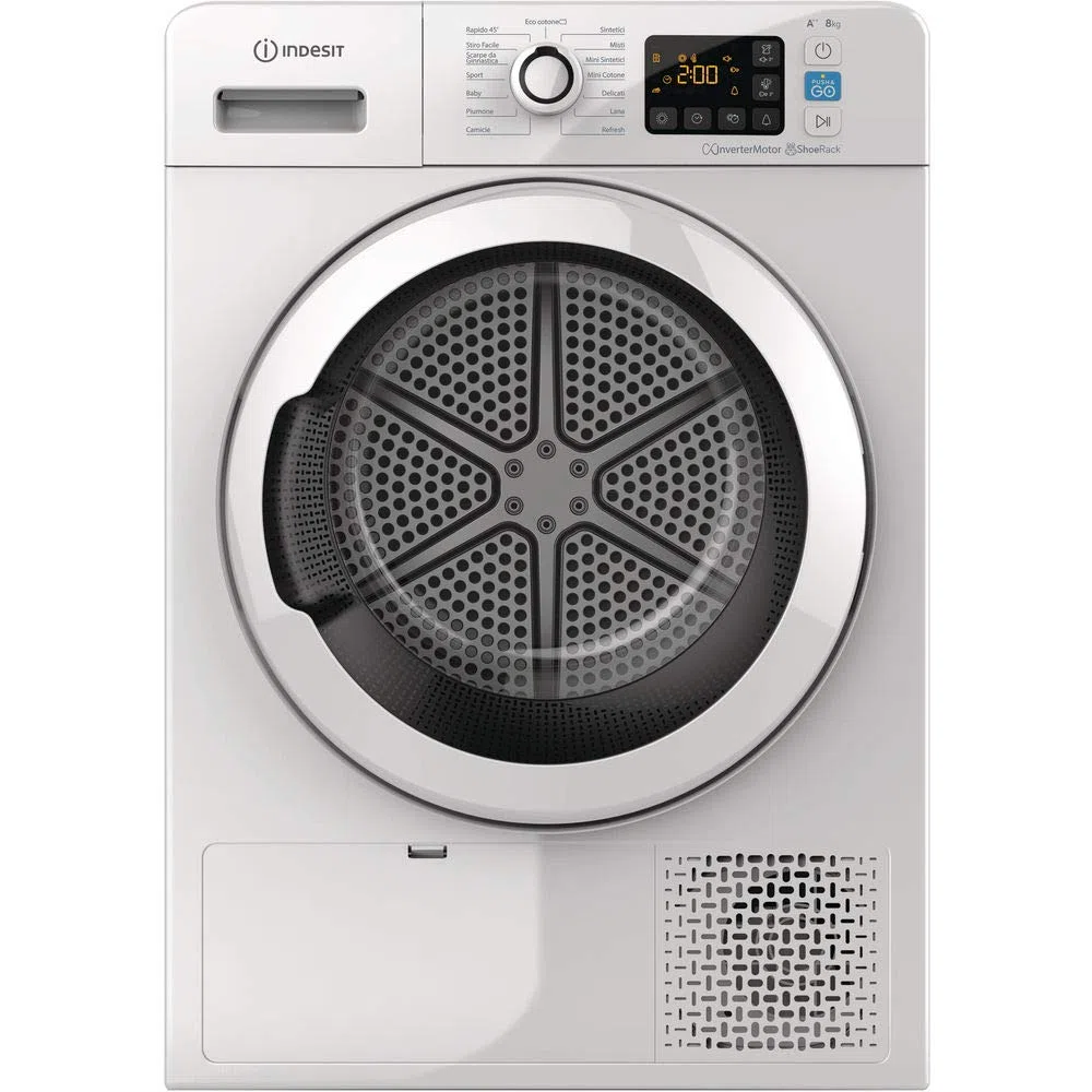 Indesit Asciugatrice Yt M11 82K Rx It Libera Installazione Caricamento Frontale Bianco 8 Kg A++, ‎‎59.5 x 64.9 x 84.9 cm; 44 Kg
