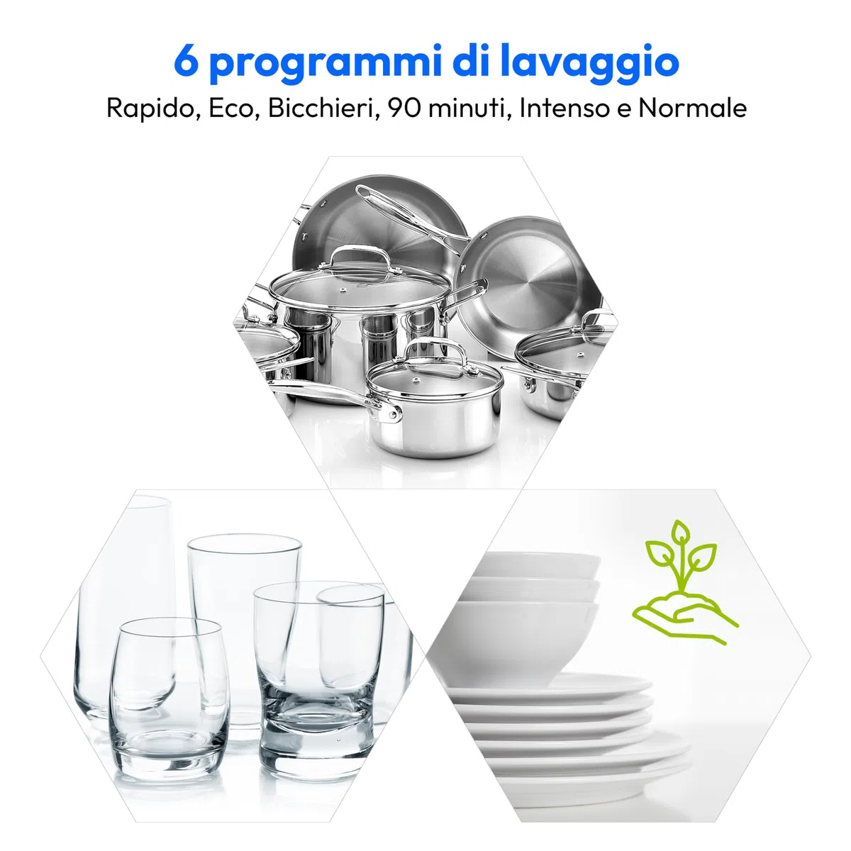 MEDION Mini lavastoviglie (capacità 6 coperti, 6 programmi di lavaggio, programma ECO, display a LED, 47 dB, MD 37496)