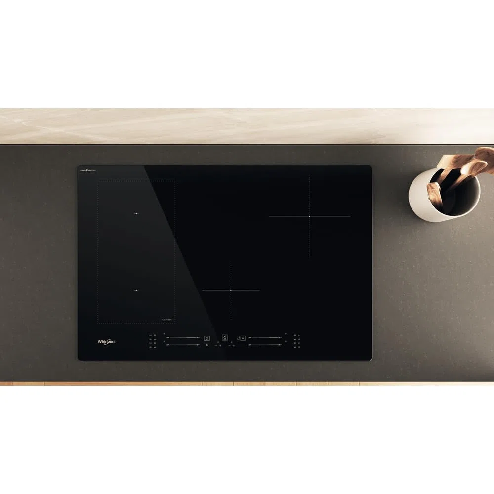 Piano cottura induzione 4 Fuochi Larghezza 77 cm vetroceramica tecnologia FlexiCook colore Ner