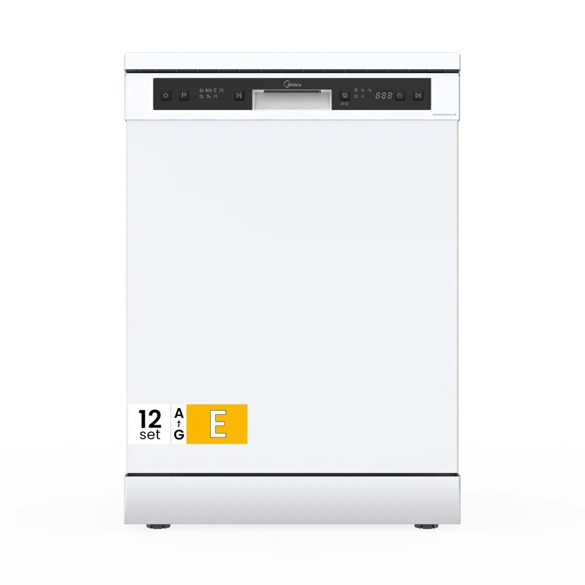 Midea MFD60S120W-HR Lavastoviglie Libera Installazione 12 coperti 6 Programmi 60 cm Bianco