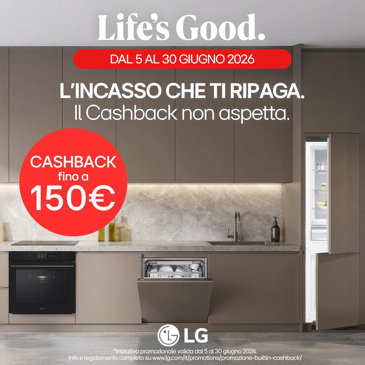 LG InstaView WSED7667M Forno da Incasso 100% Vapore, classe A++, 76L, 250°C, Display Touch 4,3", Air Fry, Sous Vide, Pizza, EasyClean, Wi-Fi, Cerniere Ammortizzate, Sonda Temperatura, Nero