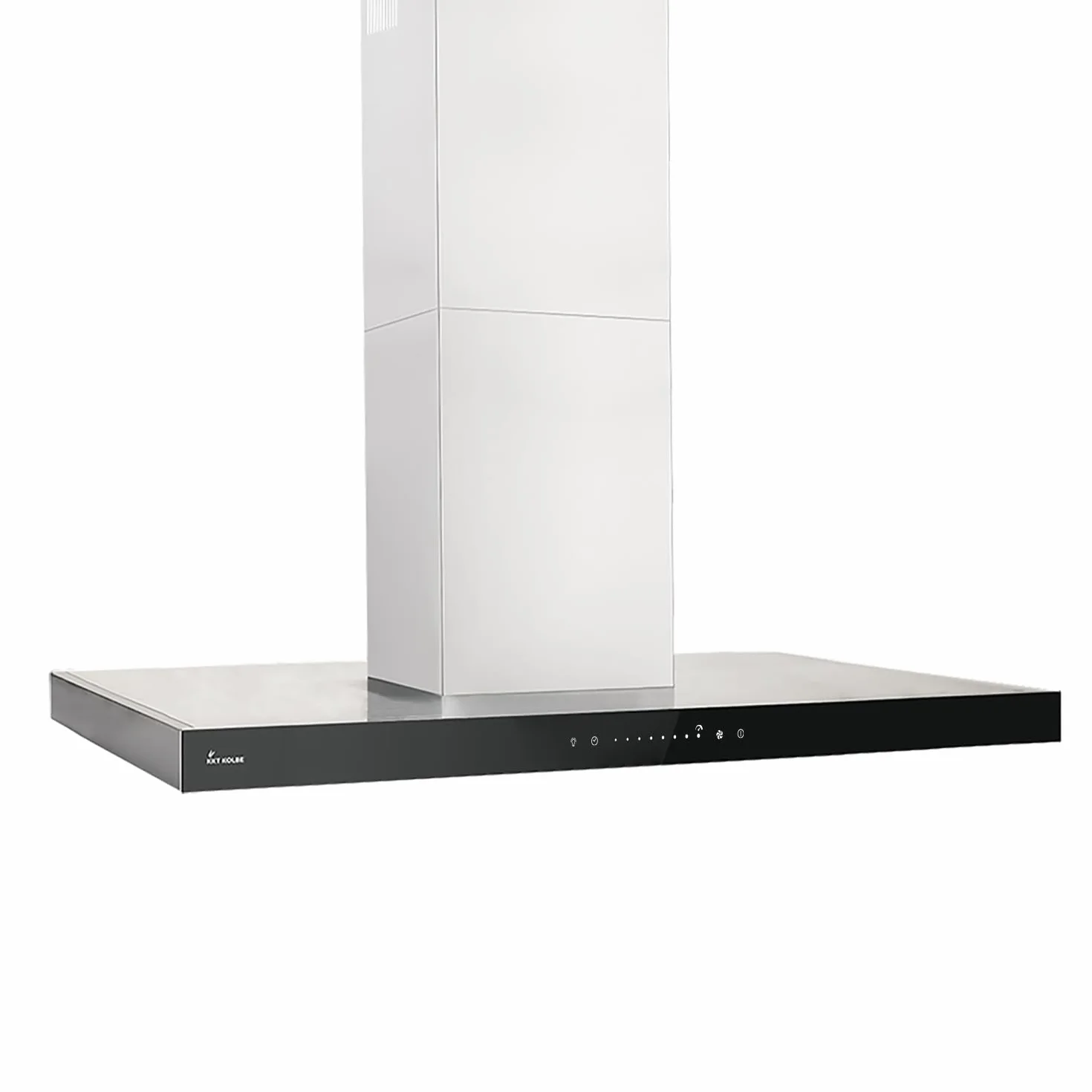 Cappa aspirante 90 cm | Cappa Isolotto | cappa isola | acciaio inossidabile | vetro nero | WiFi | auto spegnimento | Operazione di tocco | FLAT-INSEL-5