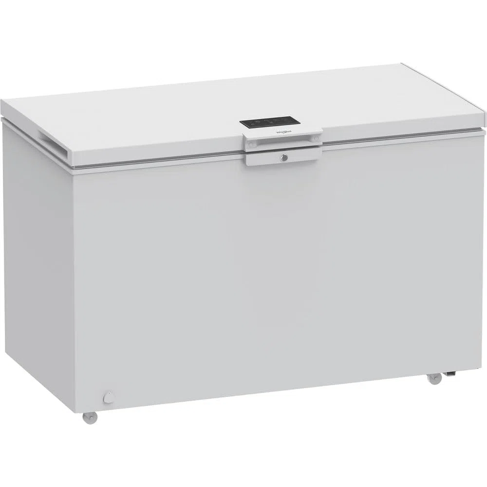 Whirlpool W3RHS37EW2 Congelatore a Pozzetto Bianco, 371 Litri, Statico, Classe E, Display Touch, Sistema di controllo Elettronico, 85x133x70,5 cm (AxLxP)