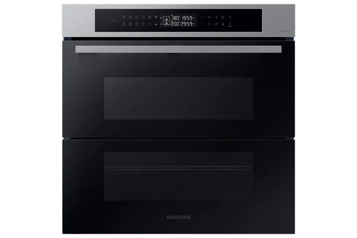 Forno Samsung ad incasso NV7B4340UBS 60 cm 76 l dual cook flex serie 4 doppia porta vapore grill wifi display led inox classe a+