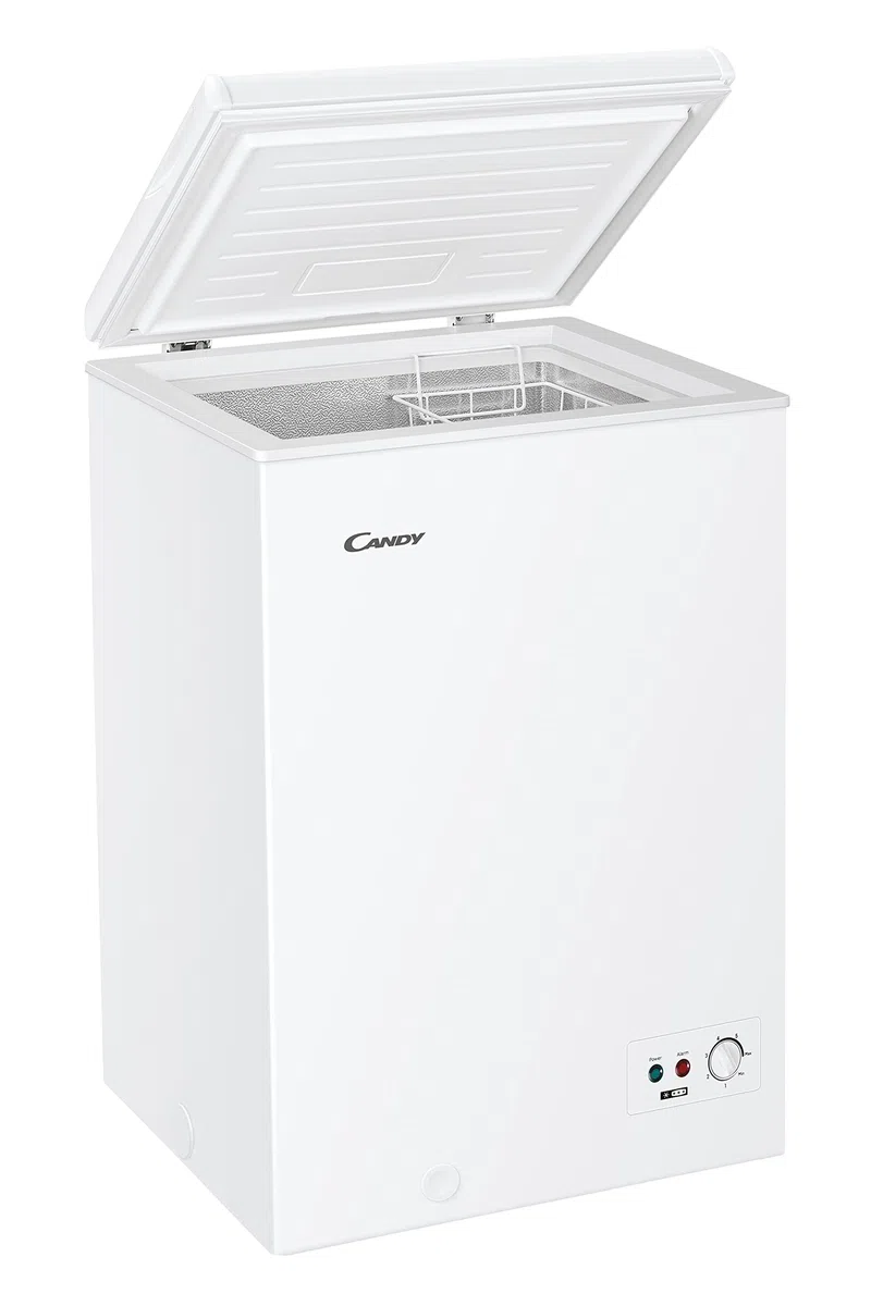 Candy Artico CCHH 100 Congelatore a Pozzetto, 97 Litri, Statico, App hOn, Inventory Assistant, 54,5x49x84,5 cm, Classe F, Bianco