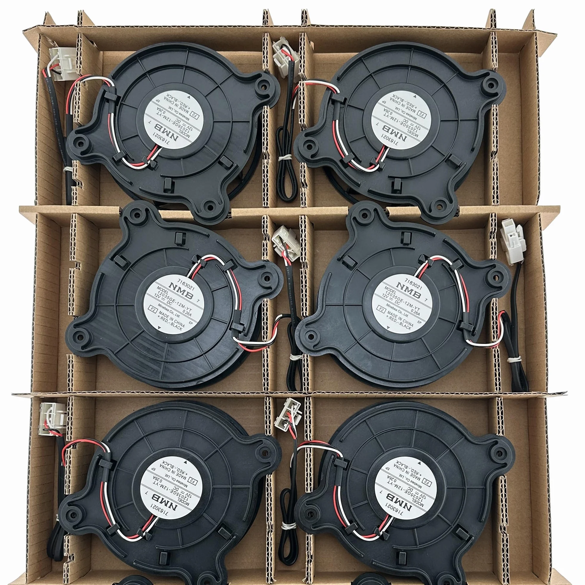 12035GE-12M-YT - Ventola evaporatore per frigorifero, compatibile con Samsung, Midea 11002015001679, ventola BLDC a 3 fili, 12 V, 0,26 A