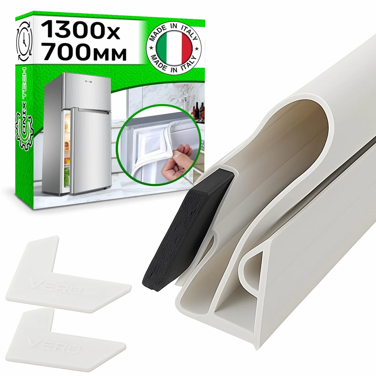 Kit Universale Guarnizione Frigorifero con Сongelatore 1300x700 mm - Garanzia di 5 Anni - MADE IN ITALY - ONIX TECH