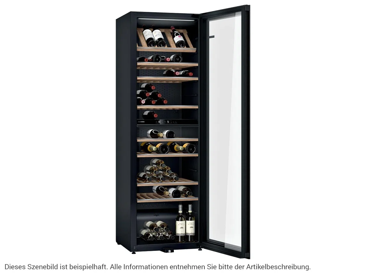 BOSCH - Cave a vin pose-libre - Porte: noir - SER6 - Classe énergie G - H: 186,00 cm x L: 60,00 cm x P: 61,00 cm
