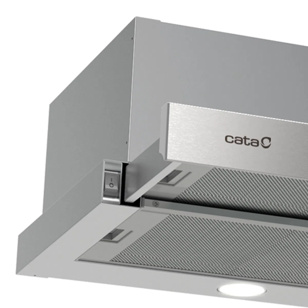 CATA TF 2003 DURALUM 900 Cappa Aspirante Cucina Pannello di Controllo Meccanico 2 Livelli di Aspirazione Illuminazione LED Extra Silenzioso Acciaio Inox Classe Energetica C 97cm