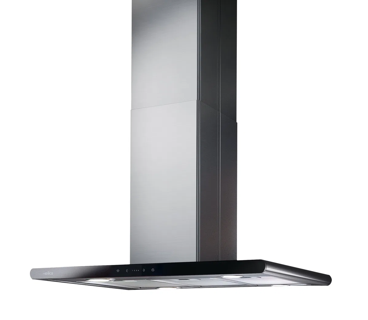 Elica GALAXY ISLAND BLIX/A/90X45 Cappa aspirante a isola Nero, Acciaio inossidabile 850m³/h - Cappa (850 m³/h, Condotta, 46 dB, 64 dB, 50 cm, 65 cm)