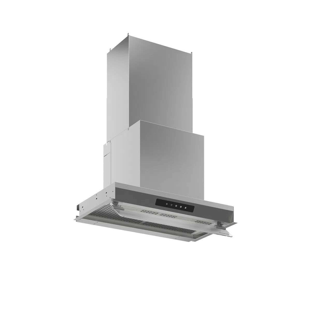 CAPPA DA INCASSO SILVERLINE INSIDE 3 INOX TS Larghezza cm 60, Classe A, Capacità Max(m³/h) 620, Massimo di Rumore (dB) A 64, Controllo Touch, Illuminazione con Striscia LED 8 W, Materiale Inox+Vetro