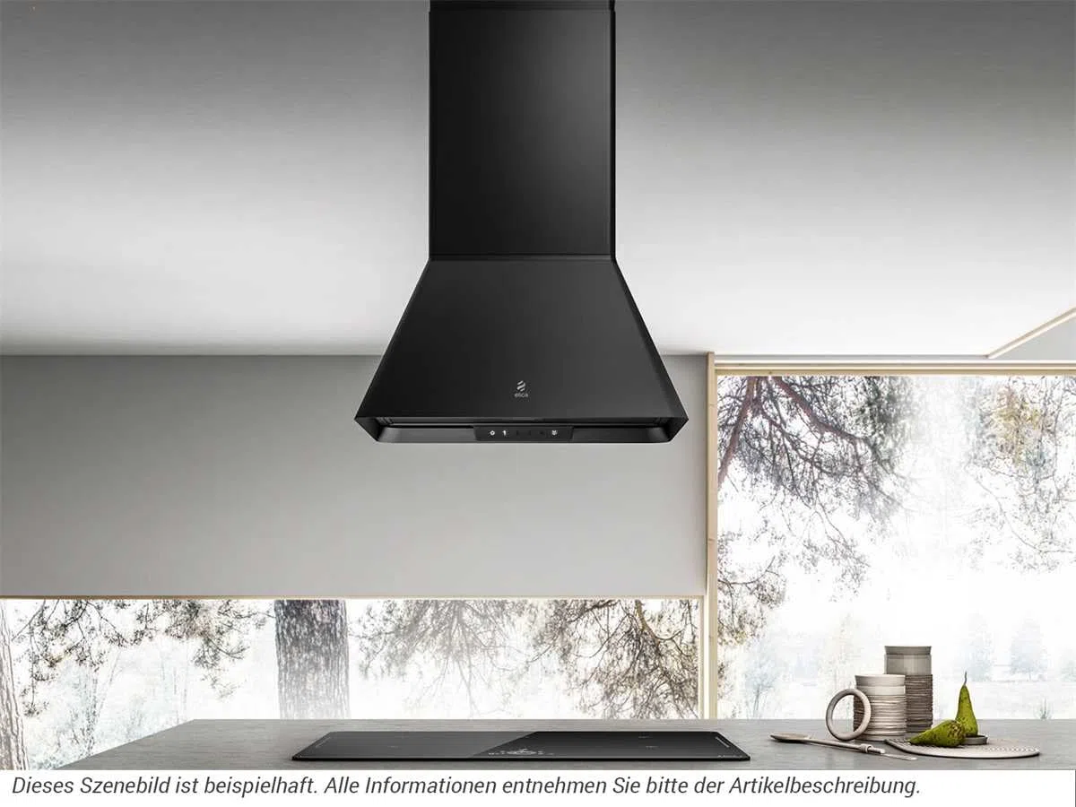 ELICA IKONA BL MAT/A/60 CAPPA A ISOLA NERA 60 CM ILL. LED PRF0164784