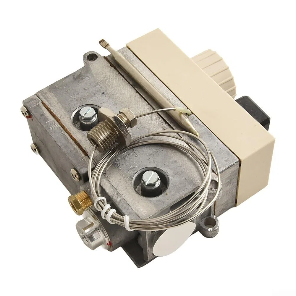 Gdfnmogo 710 Valvola di controllo della temperatura del gas Termostato professionale da cucina commerciale, per friggitrice a vapore forno 120-200 gradi Celsius regolatore di calore