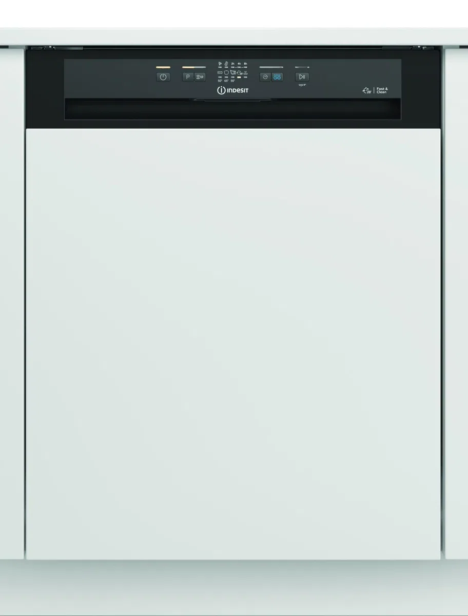 INDESIT I3B L634 B LAVASTOVIGLIE 2024 SEMI INCASSO NO PANNELLO SCOMPARSA PARZIALE 14 COPERTI CLASSE D NERO