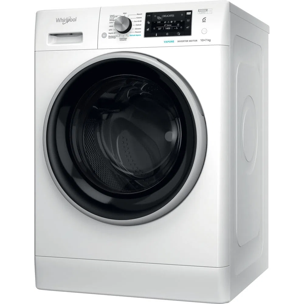Whirlpool FreshCare Lavasciuga a libera installazione - FFWDD 107448 WBS IT