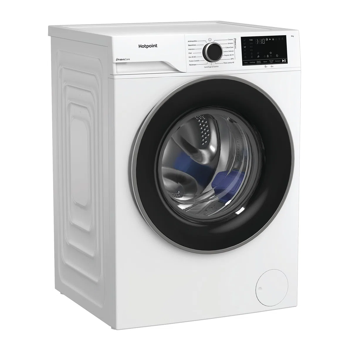 Hotpoint Ariston HB 123 CARE IT – Lavatrice 12 Kg Libera Installazione, Carica Frontale, 1400 giri/min, Classe A-30%, PetHair Care, FabricCare, ColorCare, SteamCare, Anti Macchia – Bianca 84,6 x 59,8