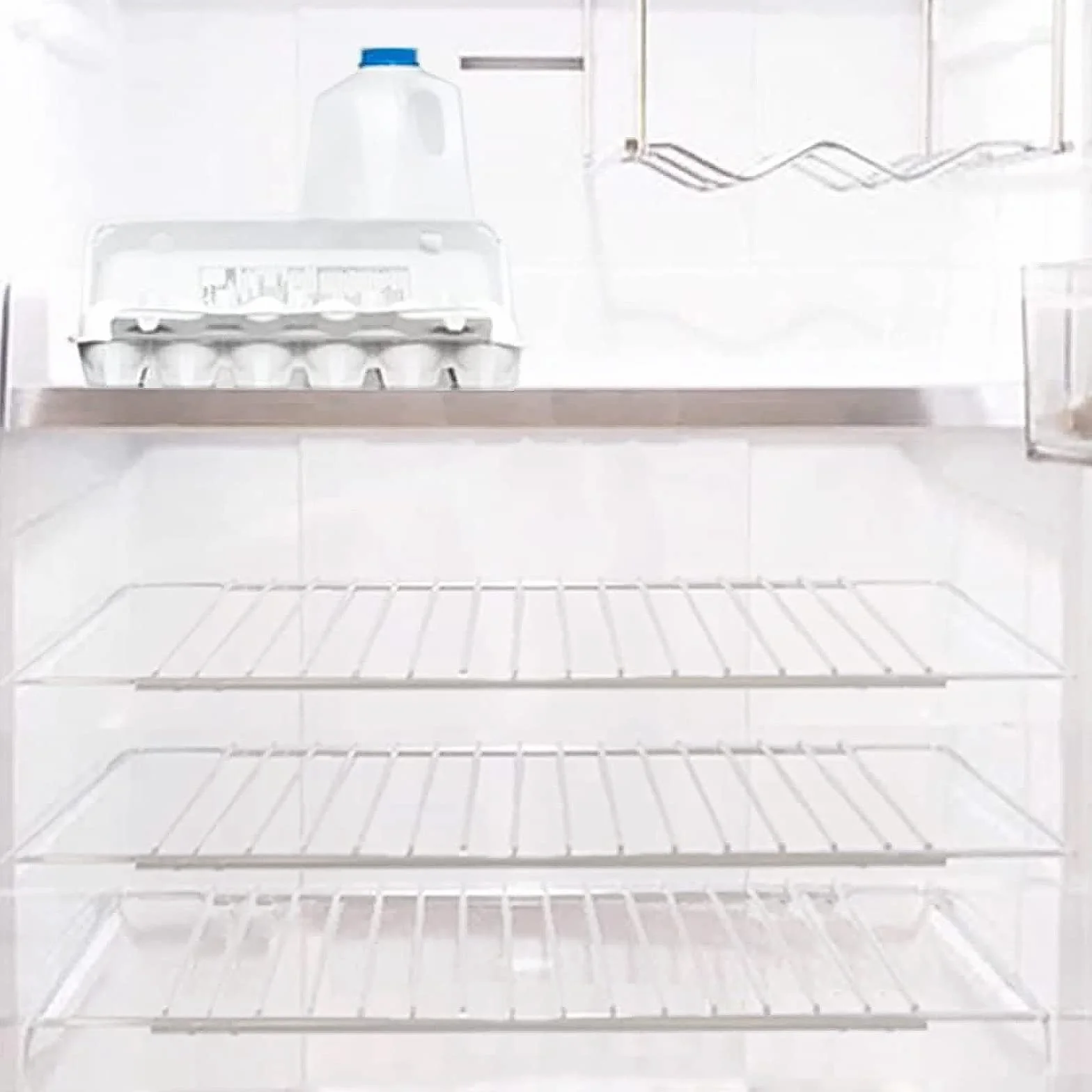 SPARES2GO Ripiano universale per frigorifero e congelatore (confezione da 3 ripiani, bianco, regolabile, rivestito in plastica, bracci estensibili)