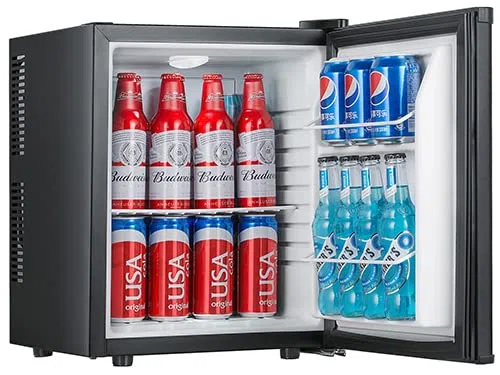 Sirge Mini Frigo Bar da Camera, Rumore 0, Frigorifero Portatile, Frigo Piccolo per Campeggio, MiniFrigo per Cosmetici, FrigoBar con LED, Frigo-Bar da Ufficio, 25L, 4-12°C