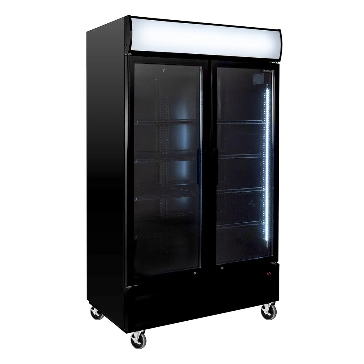 GastroHero Frigorifero per bevande ECO 1000 con ante a ribalta e luce