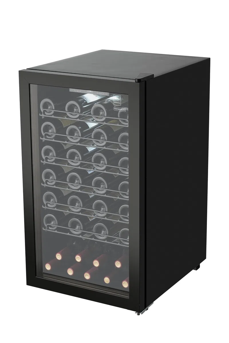 METRO Professional Cantinetta Refrigerata per Vino GWC2052, Acciaio Inox/vetro, 49 x 57.5 x 85.5 cm, 52 bottiglie, 126 L, Termostato Digitale