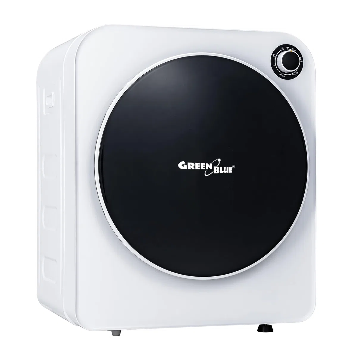 Green Blue GB410 Asciugatrice elettrica a Carica Frontale Capacità 3 kg 830 W Classe C, 5 Programmi, Dimensioni compatte 49,5 x 46 x 59,5 cm per Spazi Piccoli