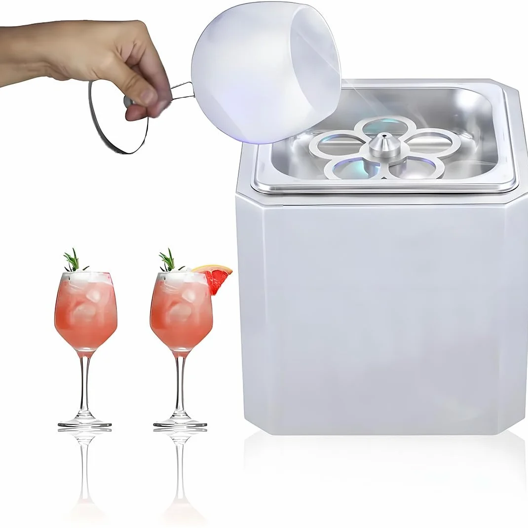 Refrigeratore per Bicchieri CO2,Glass Chiller Istantaneo,Congelatore Rapido in 6 Secondi a -40°c con Luce LED, Refrigeratore per Bicchieri da Bar per Vino, Cocktail, Champagne, Birra