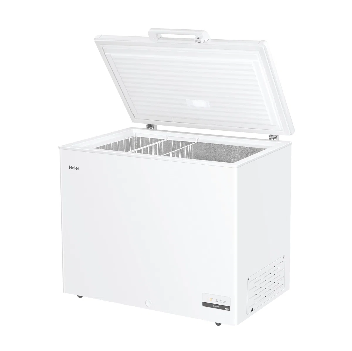 Haier HCE301E Congelatore Orizzontale a Pozzetto, 300 Litri, Temperatura Regolabile, Funzione Fast Freeze, Silenzioso, Libera Installazione, 111x62x84,5cm, Bianco, Classe E