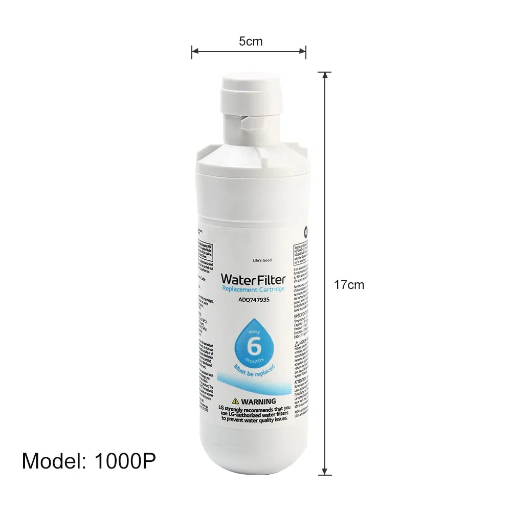 LT1000p - Filtro dell'acqua di ricambio, ricambio per frigorifero e casa, filtro originale per acqua e ghiaccio (3 pezzi)