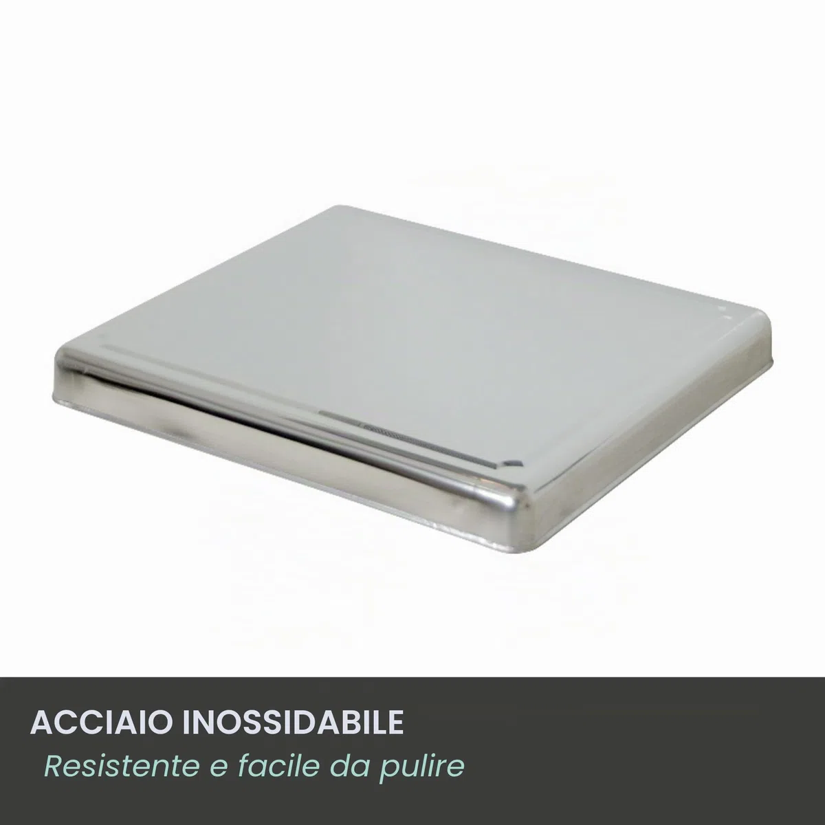 Jocca, Protezione Piano Cottura in Acciaio Inox, 52,5 x 60,5 x 5,5 cm