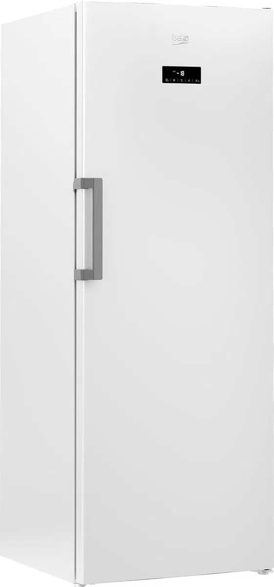 Beko RFNE448E55W - Congelatore, volume netto da 404 l, senza gelo, funzione congelatore rapido, display multifunzione, 6 cassetti congelatore + 2 scomparti, 36 dB (A), utilizzabile in ambienti non