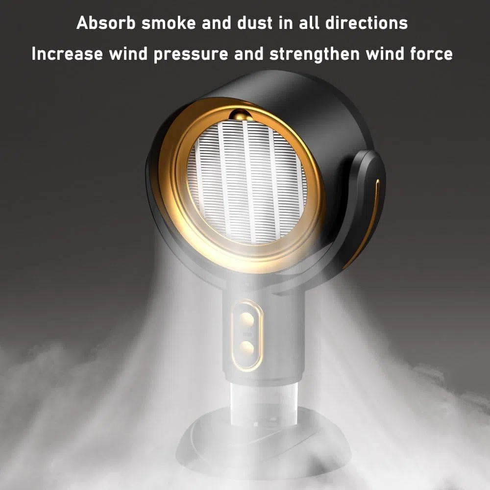 Cappa Aspirante Portatile per Cucina – Ventilatore per Fumo e Odori con Filtro al Carbone, Mini Aspiratore USB Ricaricabile, Perfetto per Fumatori e Cucina,Yellow