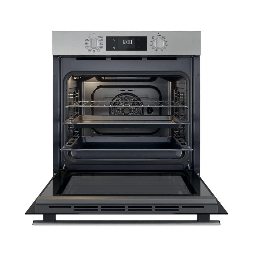 WHIRLPOOL OMR58HR0X - Forno da Incasso Elettrico Ventilato 71L, 8 Programmi, Grill Turbo per Pizza e Grandi Pasti, Funzione Autopulente SmartClean, Classe A+, Elettrodomestici Cucina 59,5Lx59,5Hx55,1P