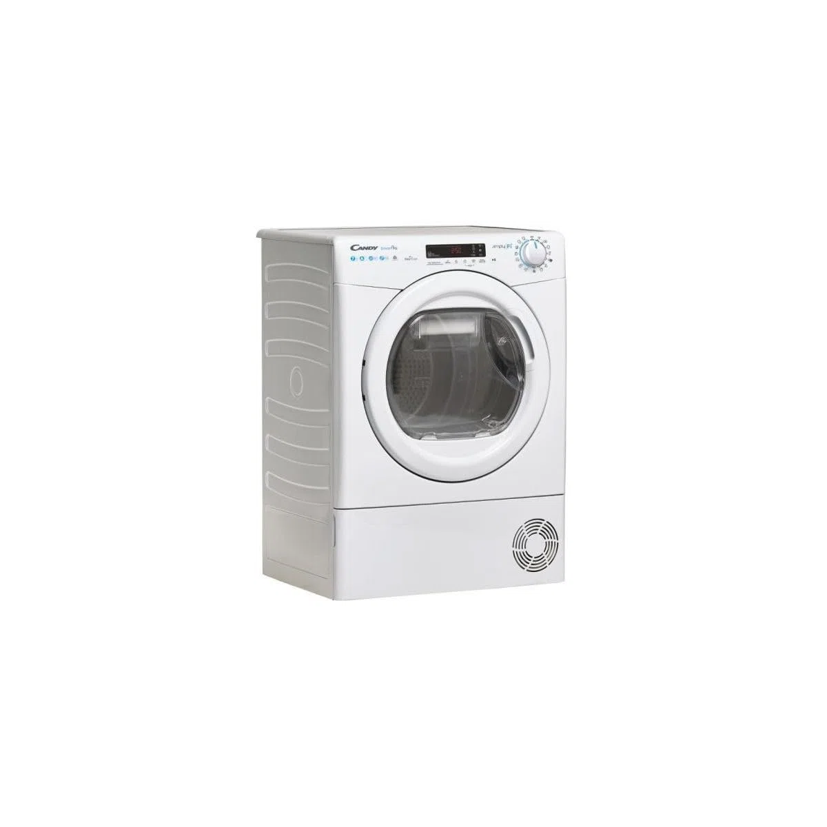 Candy Smart CSO4 H7A1DE-S Asciugatrice Slim a Pompa di Calore, 7 Kg, Wi-Fi + Bluetooth, Programma Stiro Facile, Libera Installazione, 60x46.5x85 cm, Bianco, Classe A +