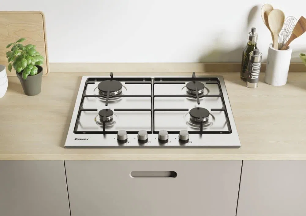 Candy CHW6BRX Acciaio inossidabile Da incasso Gas 4 Fornello(i)